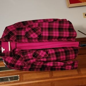 Wine/pink flannel shirt